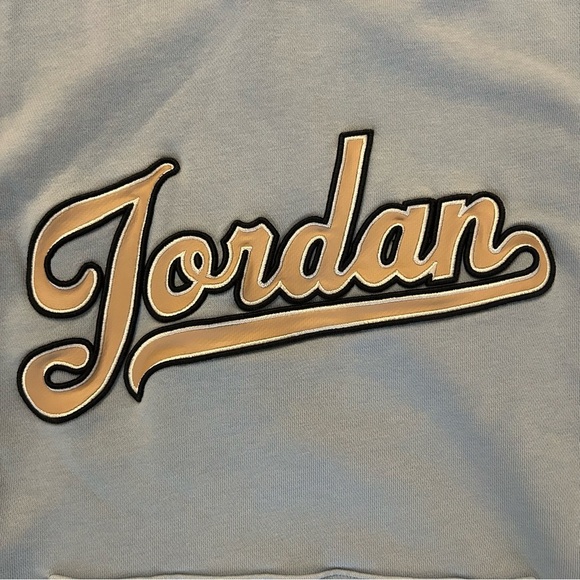 Jordan Flight MVP Men’s Fleece Pullover Size Small Blue Grey Hoodie - Picture 5 of 11